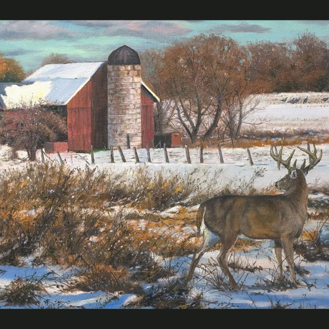 Eye To Eye Deer Panel Cotton Fabric