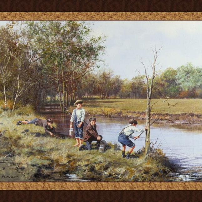 Handmade Tapestry "Fishing Four For The Catch”