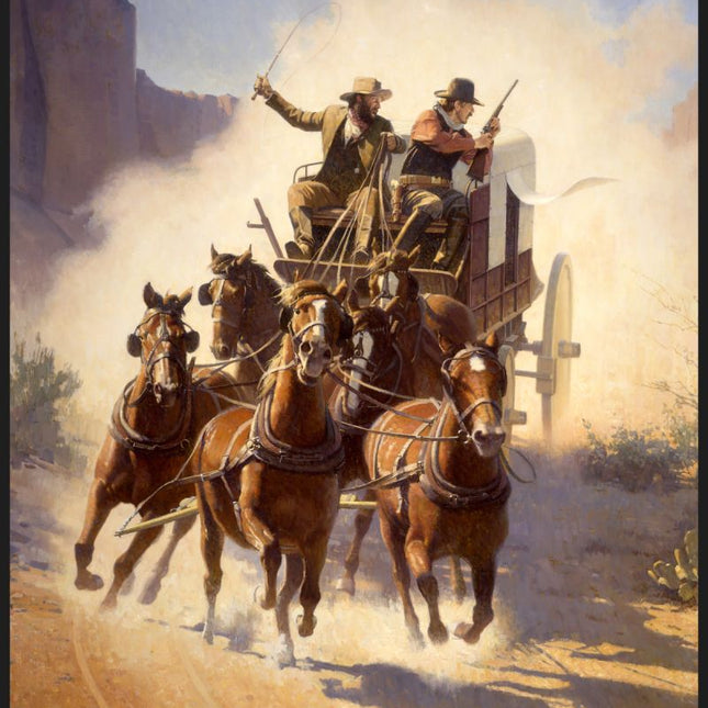 Mud Wagon Panel Cotton Fabric