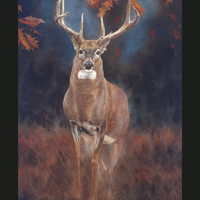 Close Encounter Deer Panel Cotton Fabric