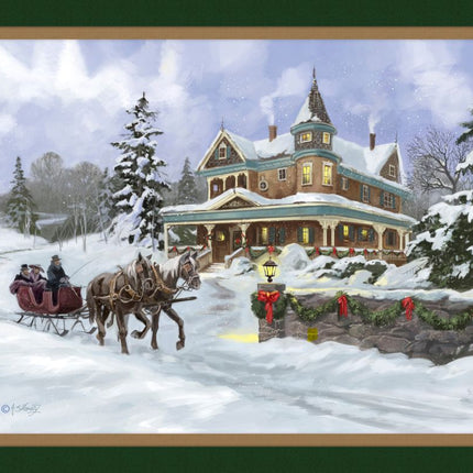 Christmas Day Panel Cotton Fabric