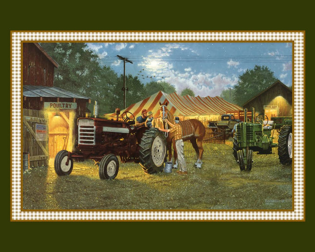 Handmade Tapestry "Farm Horsepower”