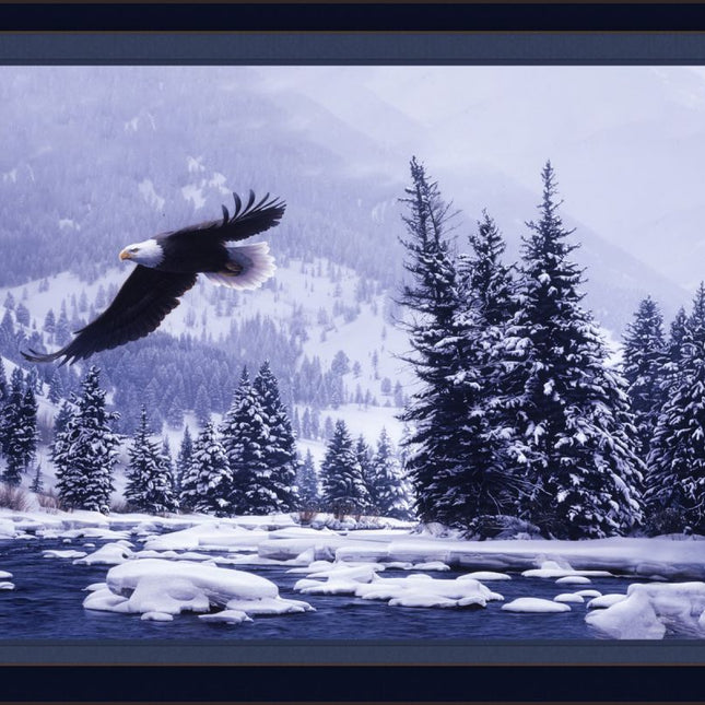 Free Flight Eagle Panel Cotton Fabric