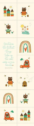 Bumble and Bear Cotton Panel