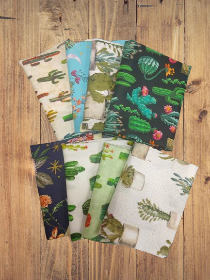Assorted Cactus Flat Fold Assortment 10 Yard Bundle Cotton Fabric