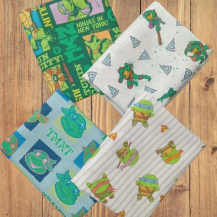4 Half Yards  -Assorted TMNT Fat Half Yard Bundle