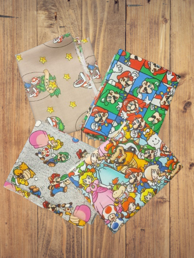 Assorted Mario Fabric - 1 lb Scrap Bundle