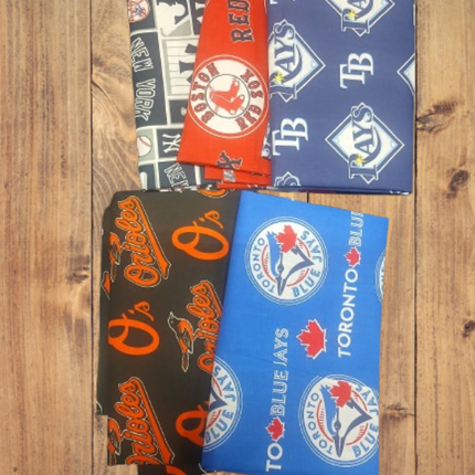 5 Fat Quarters -American League East Fat Quarter Bundle