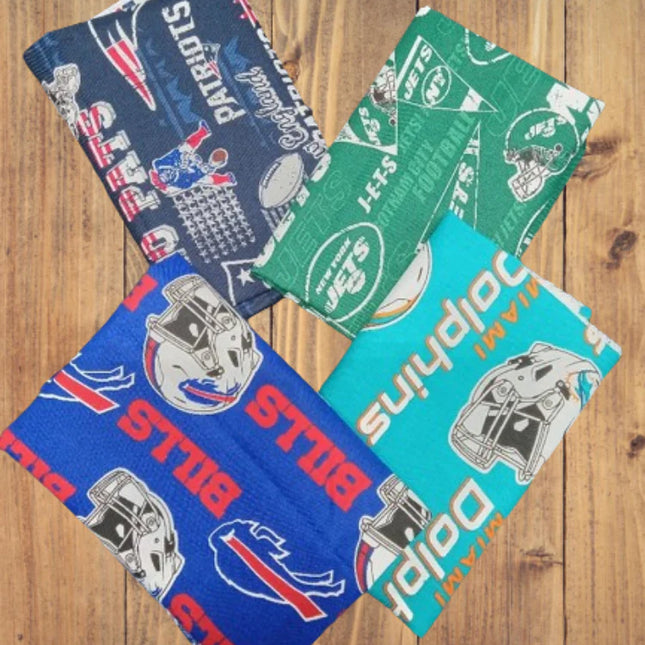 AFC East NFL Cotton Fabric - 1 lb Scrap Bundle