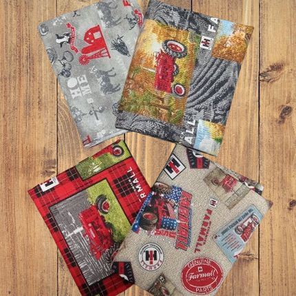 4 Fat Quarters - Assorted Farmall Fat Quarter Bundle