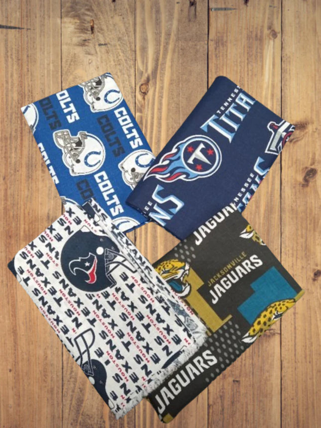 AFC South NFL Cotton Fabric - 1 lb Scrap Bundle