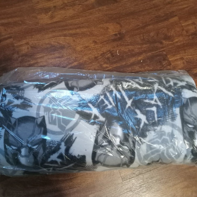 Black Panther Graffiti Fleece Fabric by the Bolt