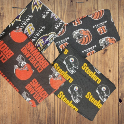 4 Fat Quarters - AFC North NFL Fat Quarter Bundle