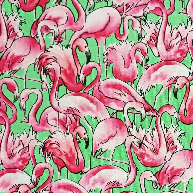 Sufside Flamingos Cotton Fabric
