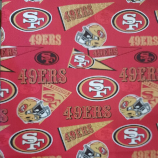 NFL Football San Francisco 49ers Retro 45" Wide Cotton Fabric