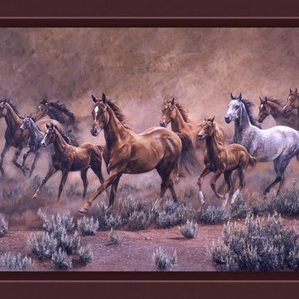 Handmade Tapestry "On the Move Horse”