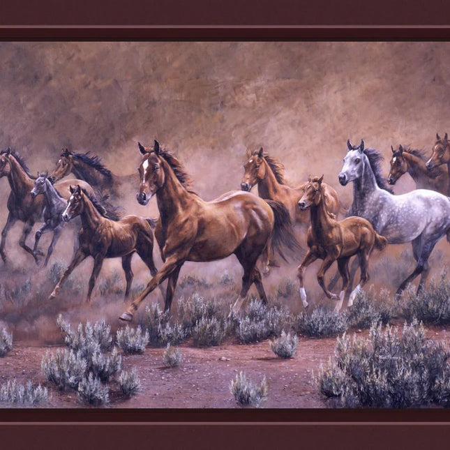 Handmade Tapestry "On the Move Horse”