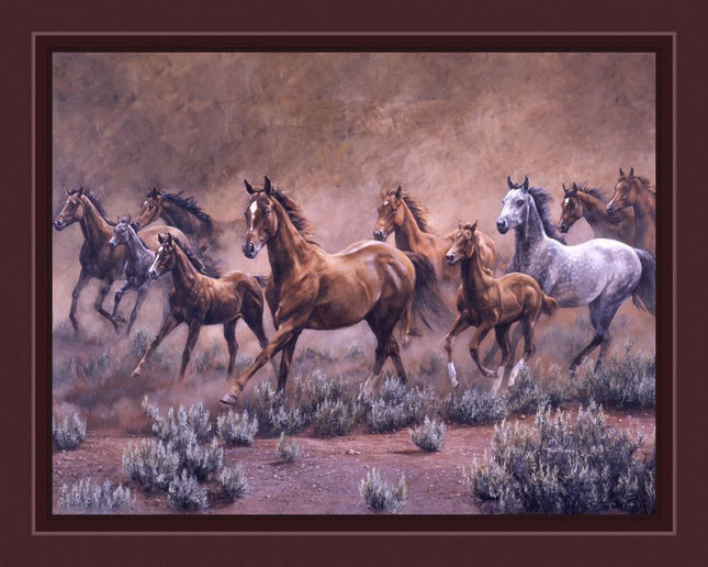 Handmade Tapestry "On the Move Horse”