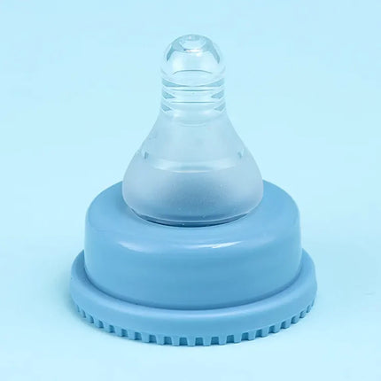 MiniTree Glass Baby Bottle 8oz w/ Food Grade Silicone Cover - Purple