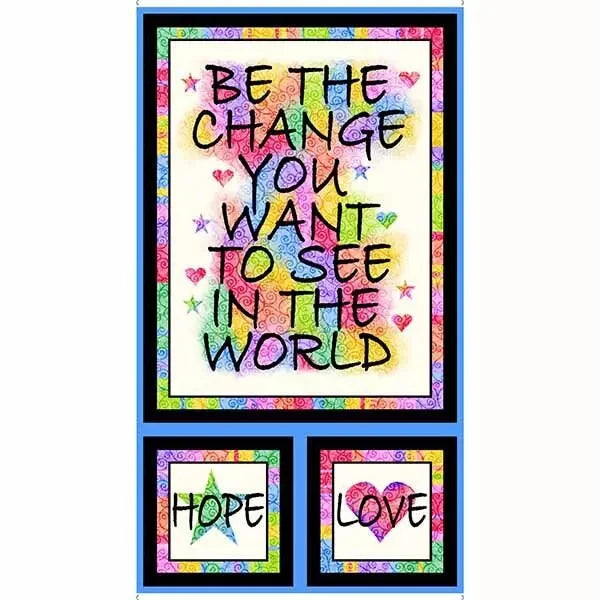 Handmade Tapestry "Be the Change”