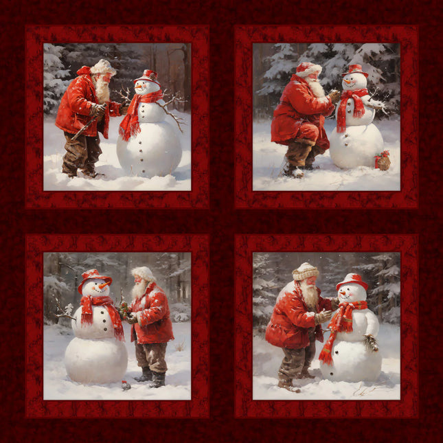 Handmade Tapestry "Santa's Snow Buddies”