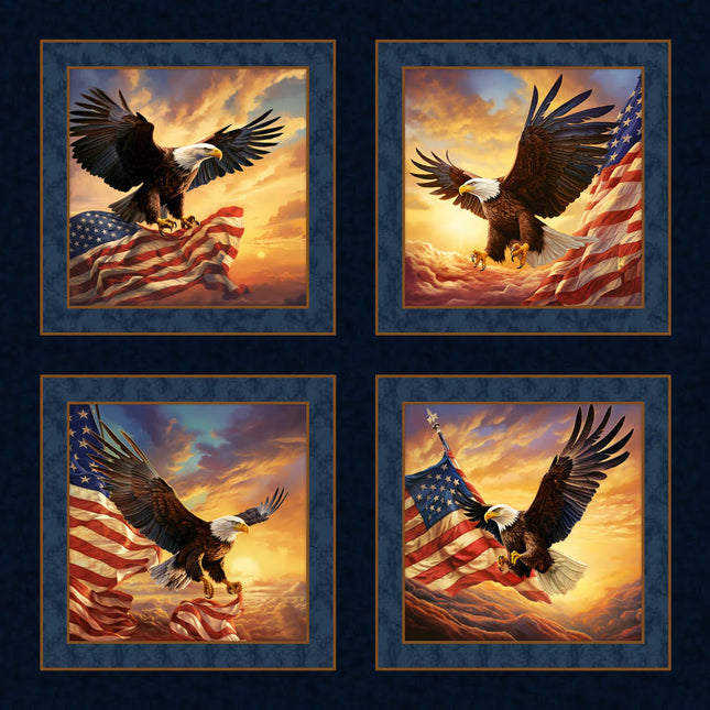 Handmade Tapestry "Soaring Sunrise Eagle”