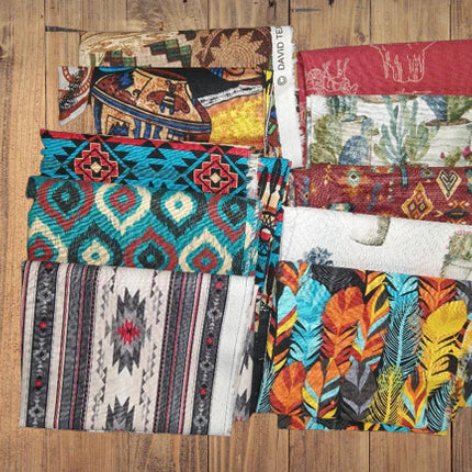 10 Fat Quarters - Assorted Southwestern Cowboy Fat Quarter Bundle Cotton (4 Bundles)