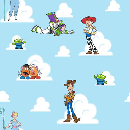 Toy Story Friends Sketch Cotton Fabric Curtain