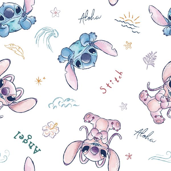 Stitch And Angel Cotton Fabric