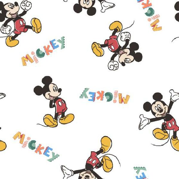 Mickey Action Cotton Fabric