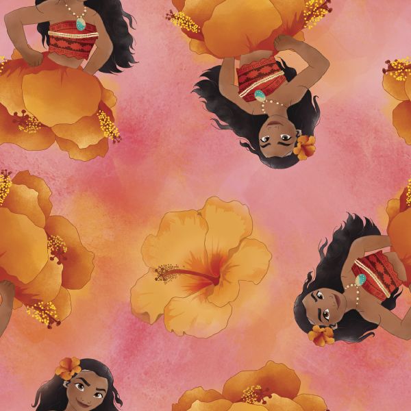 Moana Flower Cotton Fabric