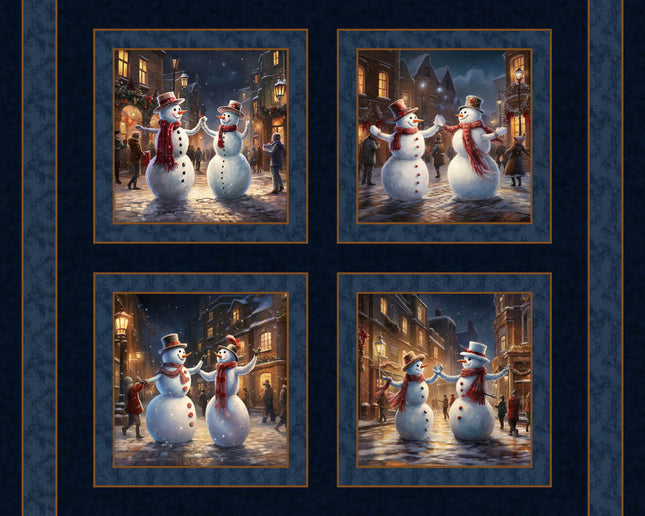 Handmade Tapestry "The Snowman Dance”
