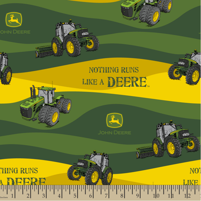 John Deere Nothing Runs Like a Deere Cotton Fabric