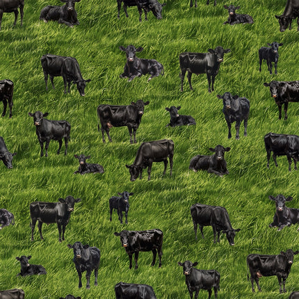 Handmade Valance or Curtain Panel The Herd Cows