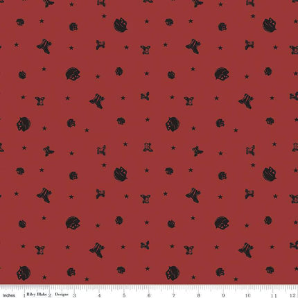 Coming Home Elite Soldiers Red Cotton Fabric