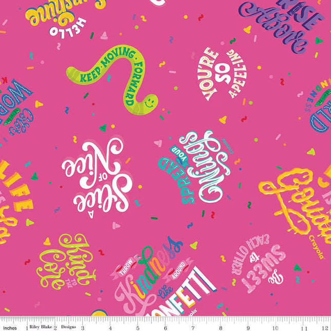 Table Runners & Placemats - Colors of Kindness™ Main Hot Pink Cotton