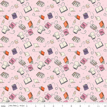 Handmade Placemat Or Table Runner Spooky Schoolhouse Spellbooks Pink Sparkle