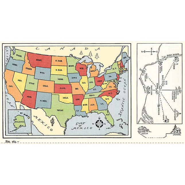 Old School School Map Panel