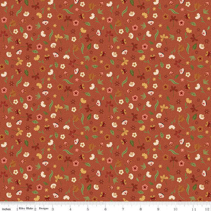 Created with Love Bloom & Grow Clay Cotton Fabric
