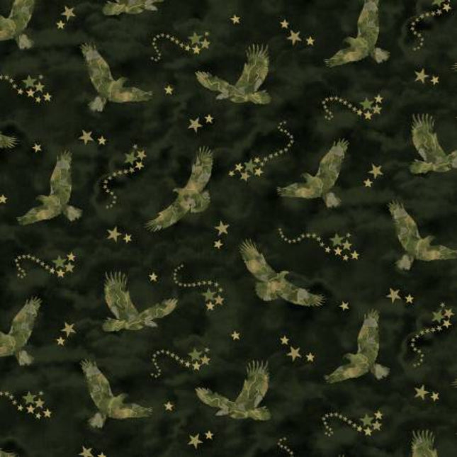 Pillowcase - Camo Eagles Glitter Cotton