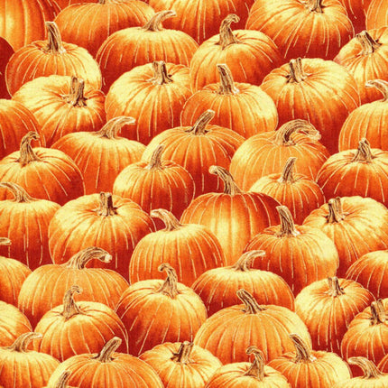 Pumpkins Harvest Cotton Fabric