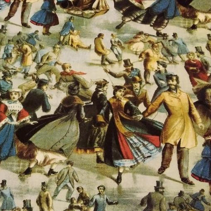 Ice Skating Classical Cotton Fabric