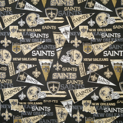 Saints Flag Cotton Fabric
