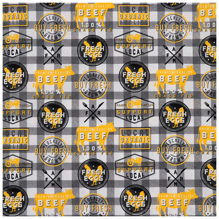 Farm Check Calico Cotton Fabric