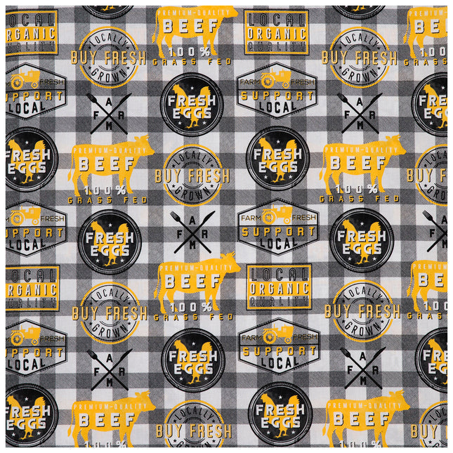 Farm Check Calico Cotton Fabric