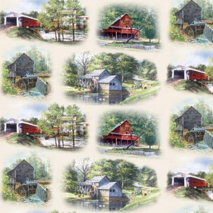Old Mill Cotton Fabric