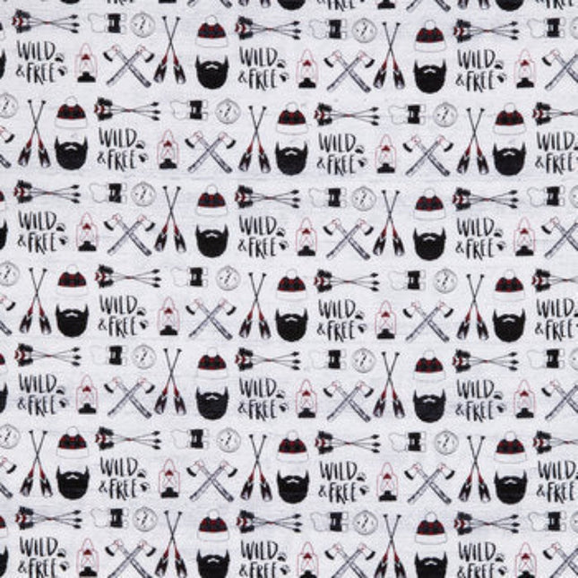 Wild Man Calico Cotton Fabric