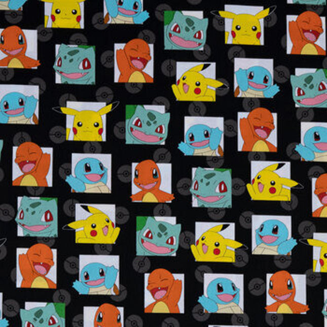 Pokémon Starter Calico Cotton Fabric