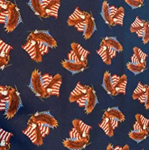 Curtain Valance - Eagles Patriotic Flag Cotton