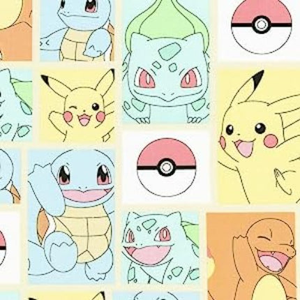 Pokémon Patch Cotton Fabric- Precut